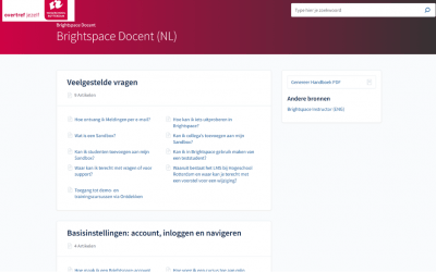 Screensteps, dé kennisbank over Brightspace nu live voor docenten